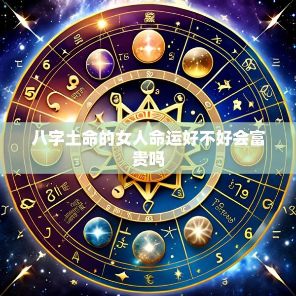 八字土命的女人命运好不好会富贵吗