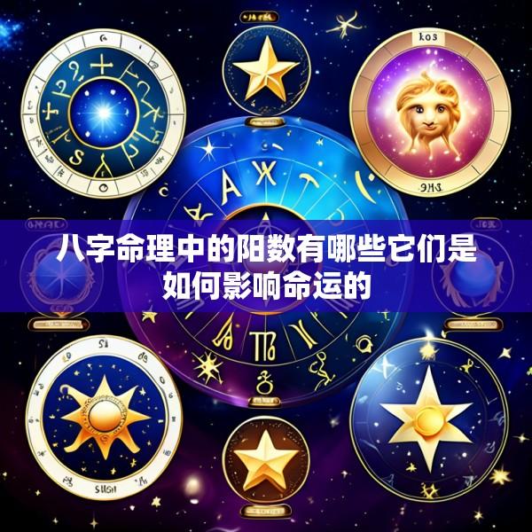 八字命理中的阳数有哪些它们是如何影响命运的