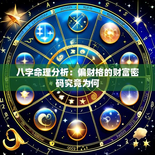 八字命理分析：偏财格的财富密码究竟为何