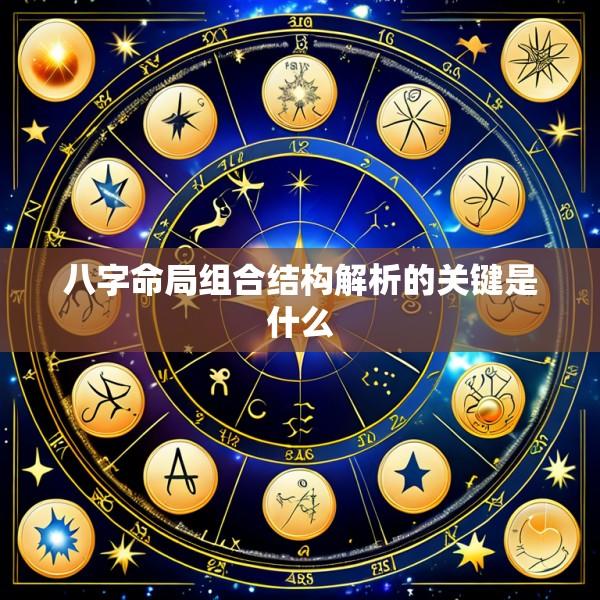 八字命局组合结构解析的关键是什么