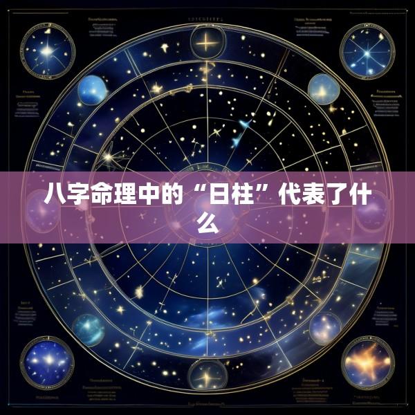 八字命理中的“日柱”代表了什么