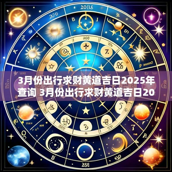 3月份出行求财黄道吉日2025年查询 3月份出行求财黄道吉日2025年查询时间