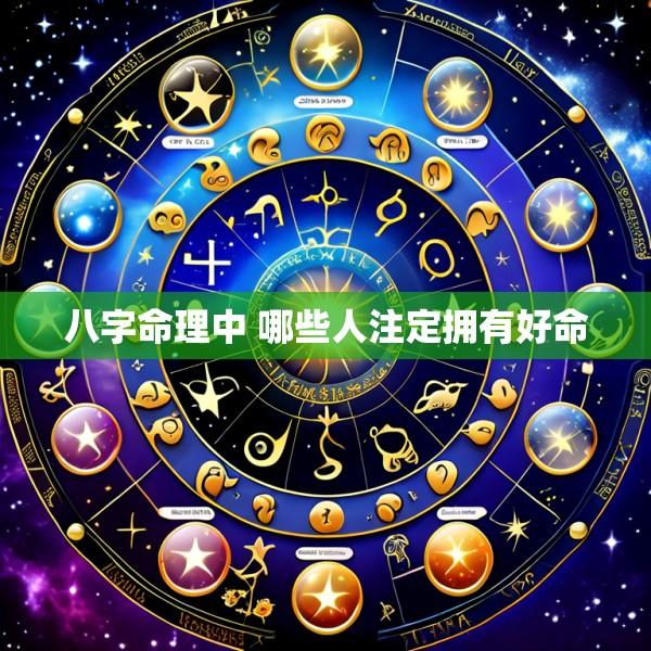 八字命理中 哪些人注定拥有好命