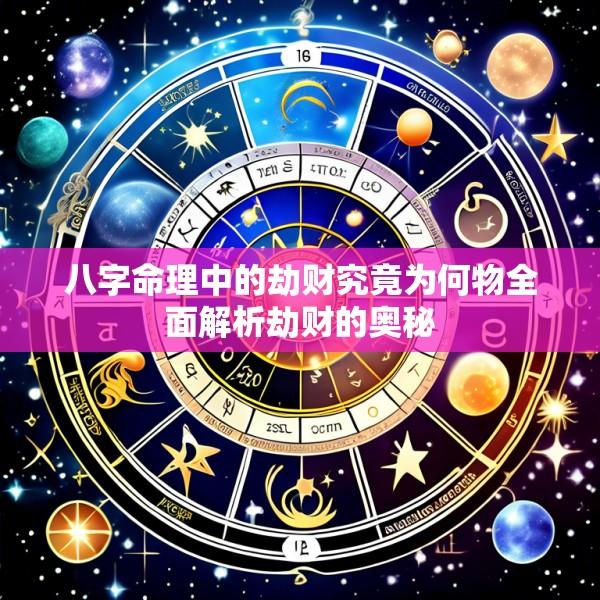 八字命理中的劫财究竟为何物全面解析劫财的奥秘