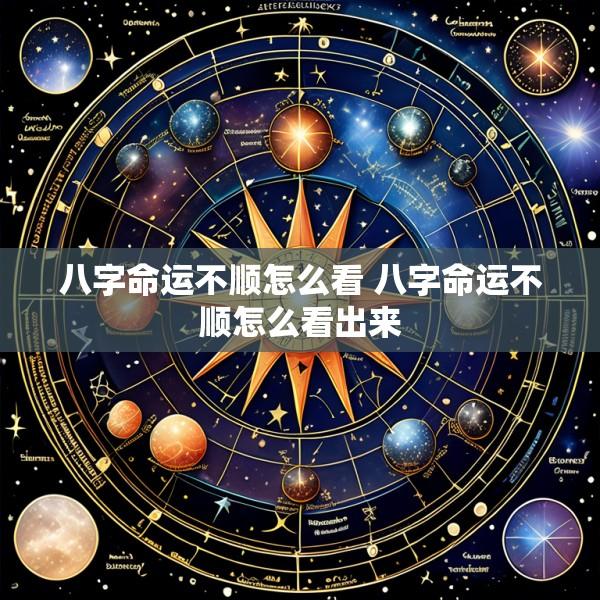 八字命运不顺怎么看 八字命运不顺怎么看出来