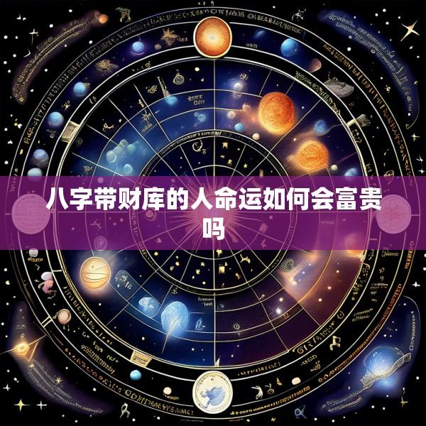 八字带财库的人命运如何会富贵吗