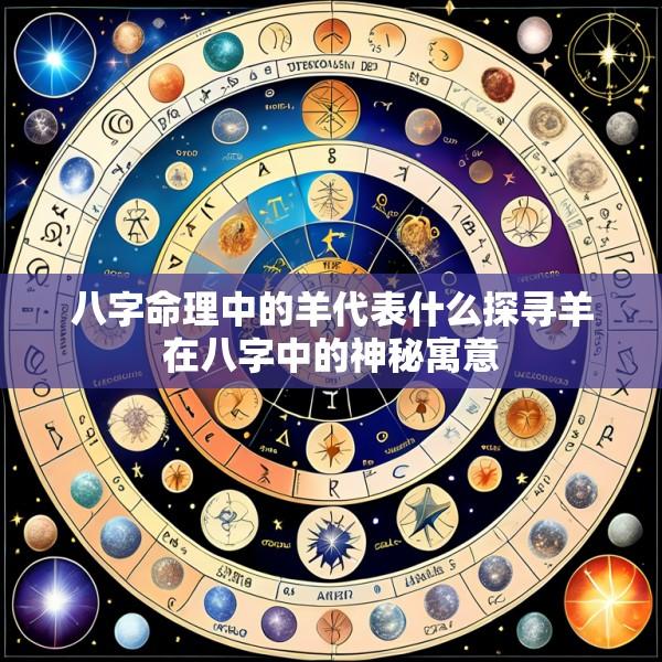 八字命理中的羊代表什么探寻羊在八字中的神秘寓意