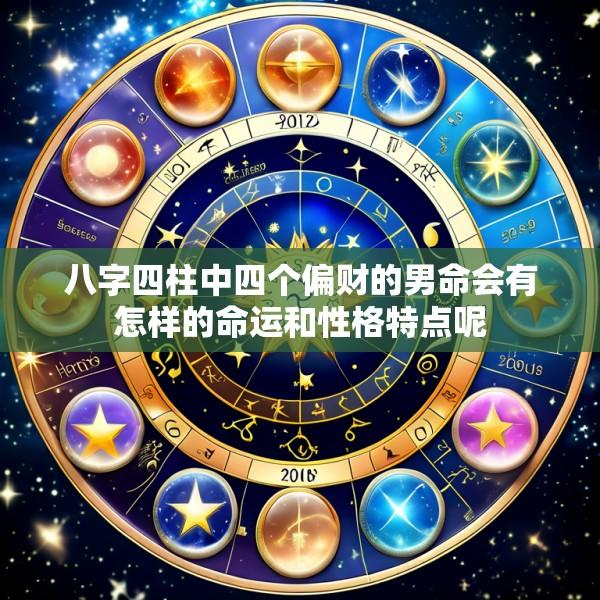 八字四柱中四个偏财的男命会有怎样的命运和性格特点呢