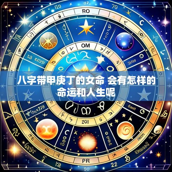 八字带甲庚丁的女命 会有怎样的命运和人生呢