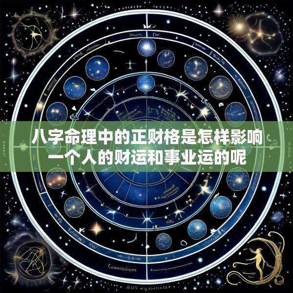 八字命理中的正财格是怎样影响一个人的财运和事业运的呢