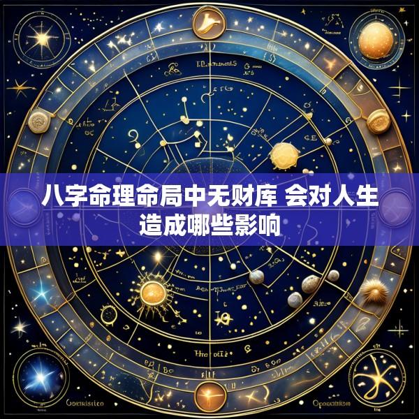 八字命理命局中无财库 会对人生造成哪些影响