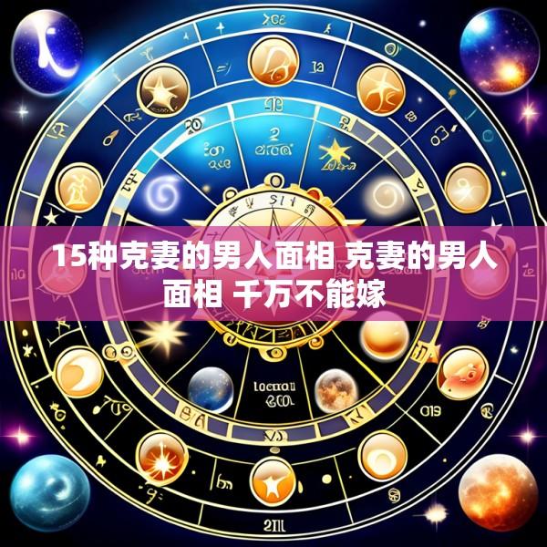 15种克妻的男人面相 克妻的男人面相 千万不能嫁