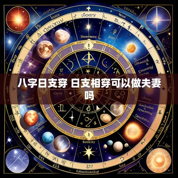 八字日支穿 日支相穿可以做夫妻吗