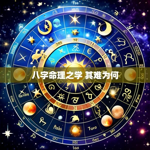 八字命理之学 其难为何