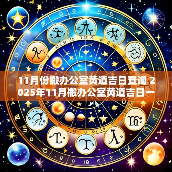 11月份搬办公室黄道吉日查询 2025年11月搬办公室黄道吉日一览表