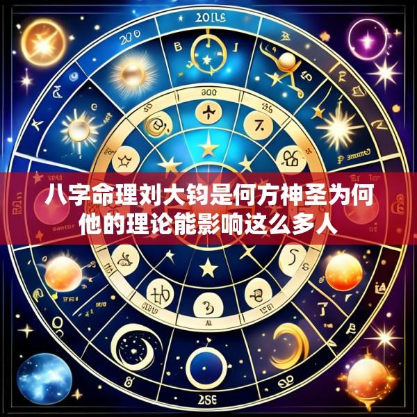 八字命理刘大钧是何方神圣为何他的理论能影响这么多人