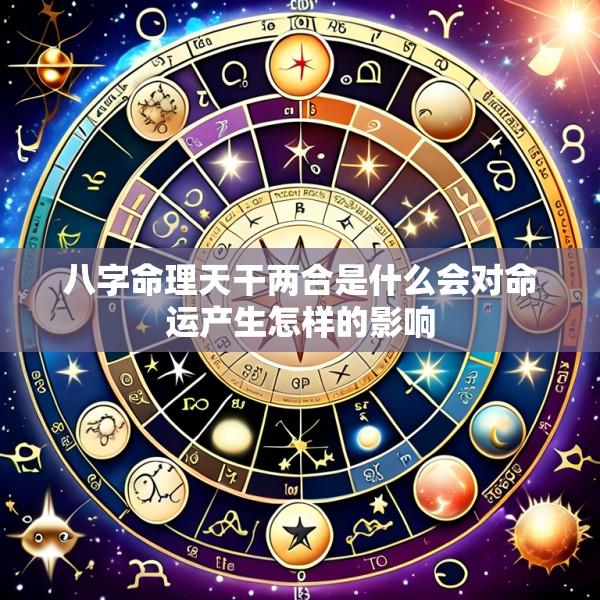八字命理天干两合是什么会对命运产生怎样的影响