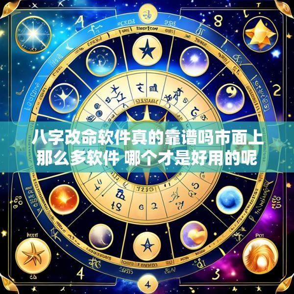 八字改命软件真的靠谱吗市面上那么多软件 哪个才是好用的呢
