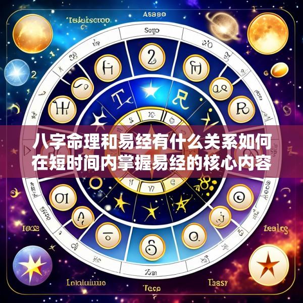 八字命理和易经有什么关系如何在短时间内掌握易经的核心内容