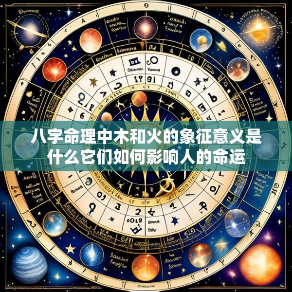 八字命理中木和火的象征意义是什么它们如何影响人的命运