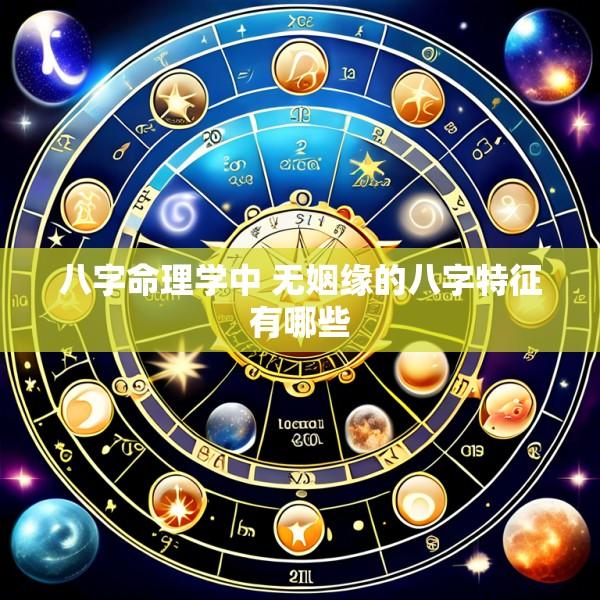 八字命理学中 无姻缘的八字特征有哪些