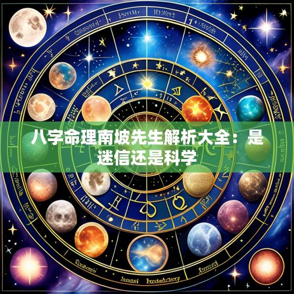 八字命理南坡先生解析大全：是迷信还是科学