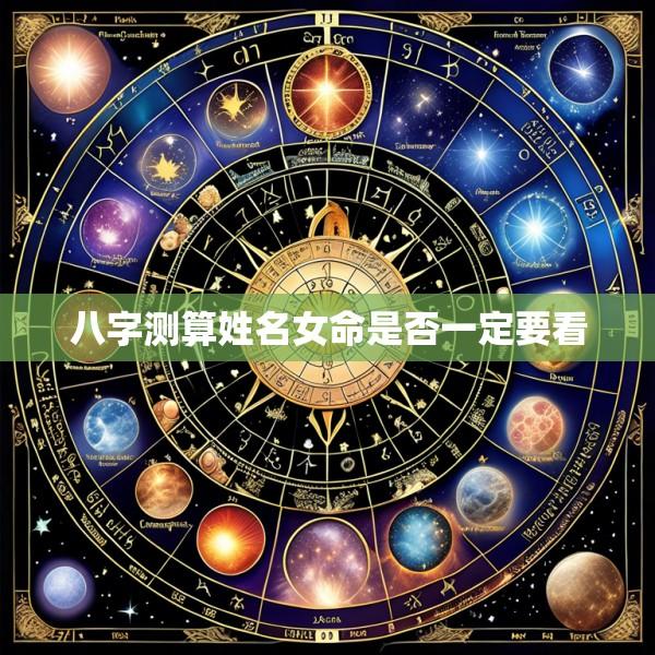 八字测算姓名女命是否一定要看