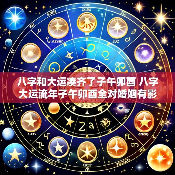 八字和大运凑齐了子午卯酉 八字大运流年子午卯酉全对婚姻有影响吗