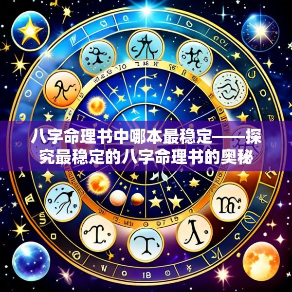 八字命理书中哪本最稳定——探究最稳定的八字命理书的奥秘