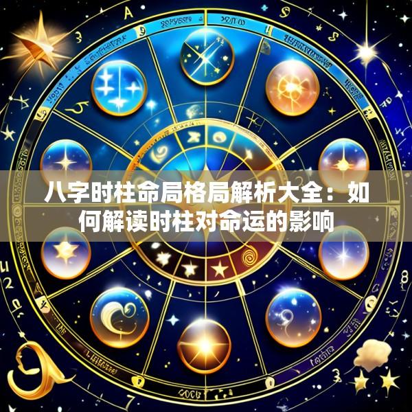 八字时柱命局格局解析大全：如何解读时柱对命运的影响