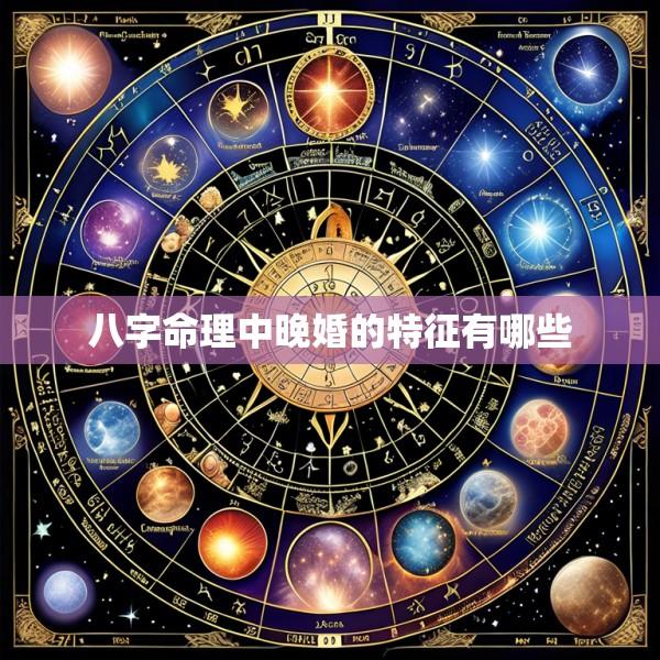 八字命理中晚婚的特征有哪些