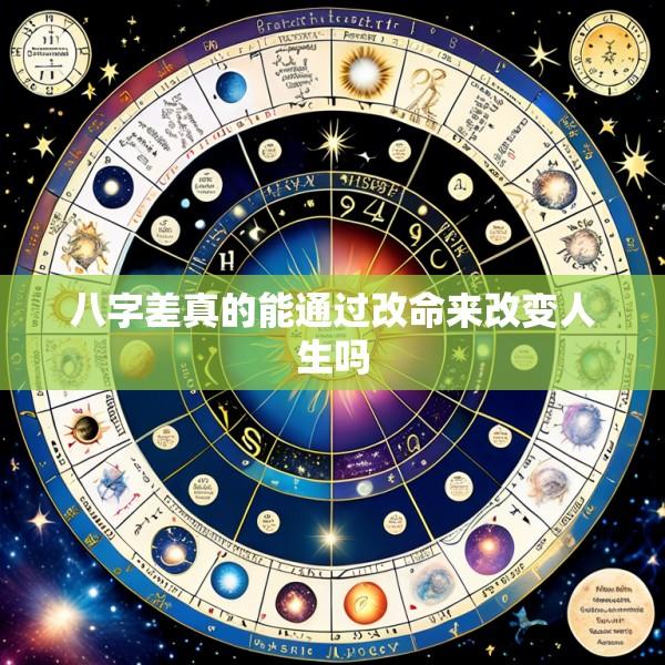 八字差真的能通过改命来改变人生吗