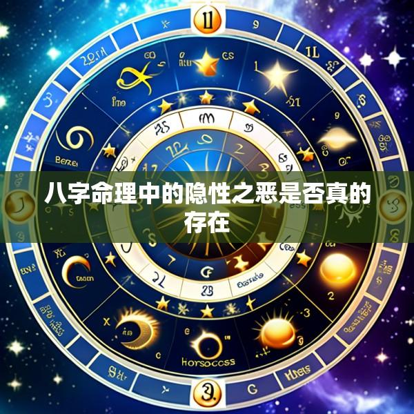 八字命理中的隐性之恶是否真的存在