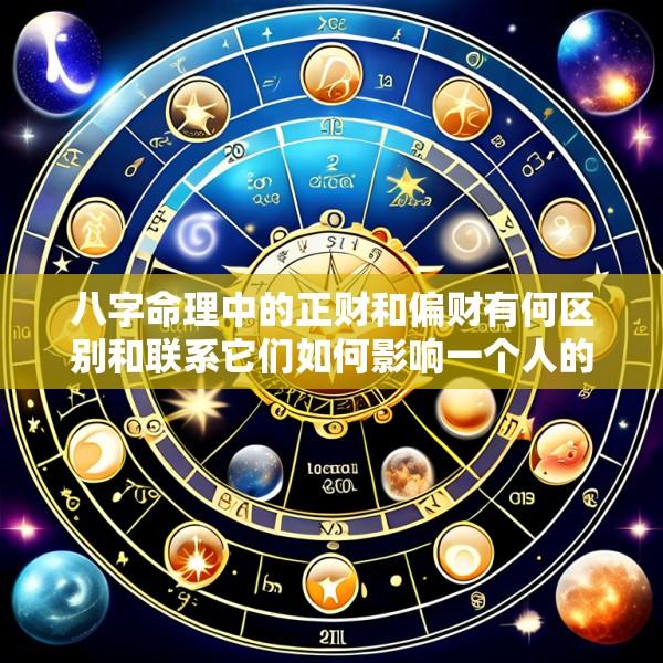 八字命理中的正财和偏财有何区别和联系它们如何影响一个人的财富运势