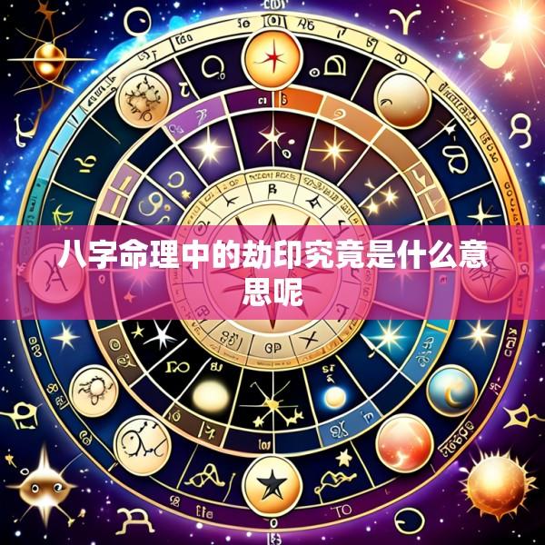 八字命理中的劫印究竟是什么意思呢