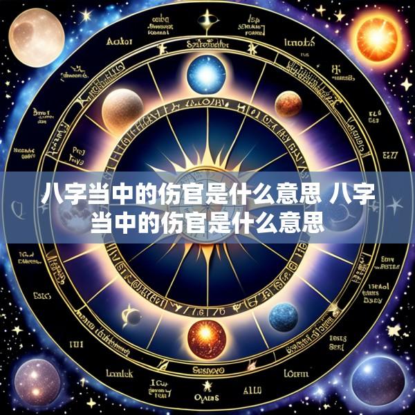 八字当中的伤官是什么意思 八字当中的伤官是什么意思