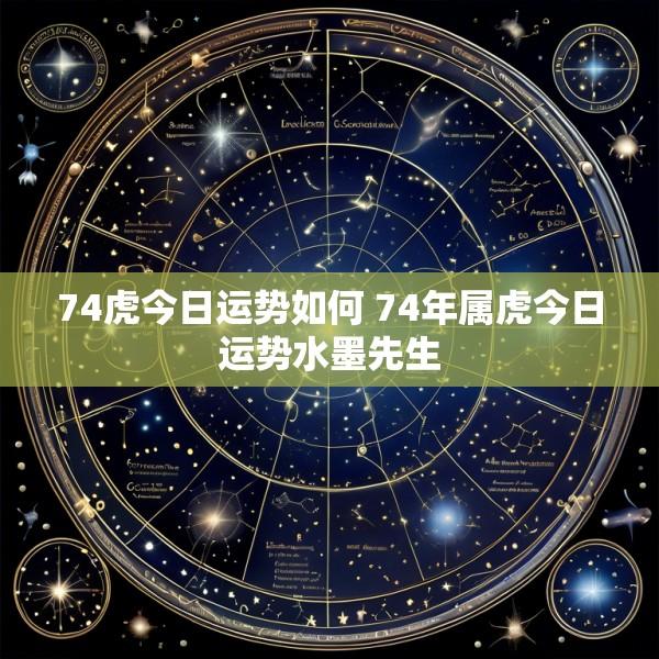 74虎今日运势如何 74年属虎今日运势水墨先生