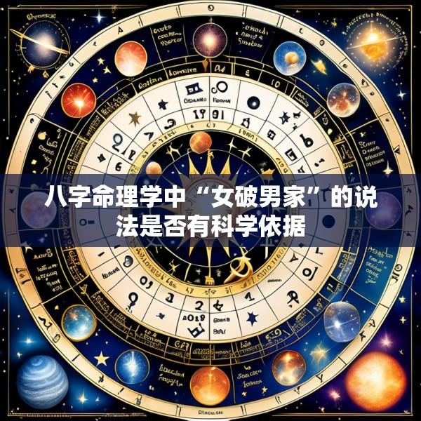 八字命理学中“女破男家”的说法是否有科学依据