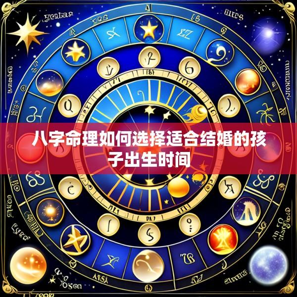 八字命理如何选择适合结婚的孩子出生时间