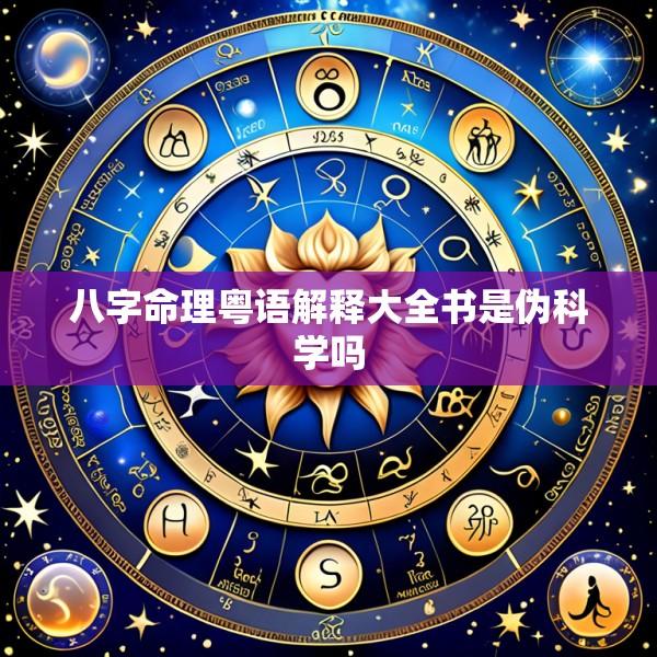 八字命理粤语解释大全书是伪科学吗