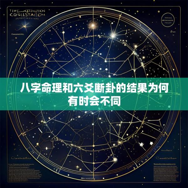 八字命理和六爻断卦的结果为何有时会不同