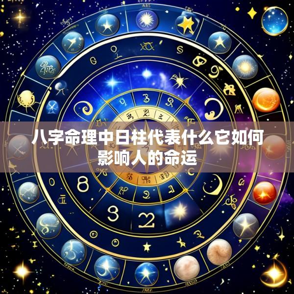八字命理中日柱代表什么它如何影响人的命运