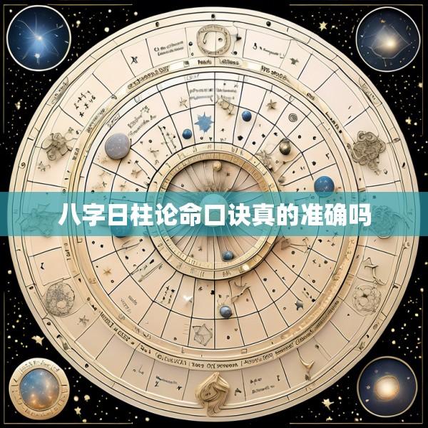 八字日柱论命口诀真的准确吗