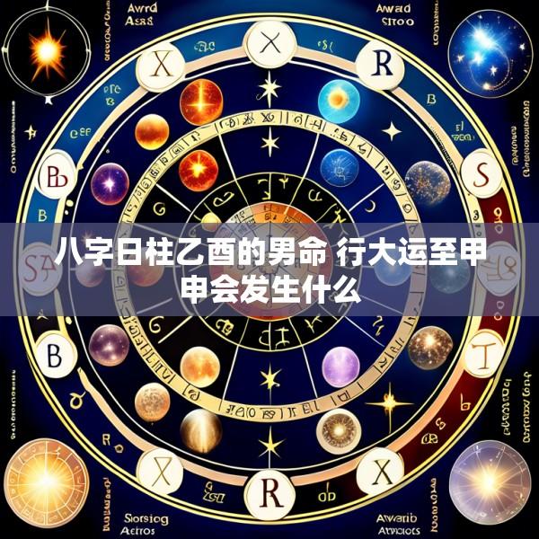 八字日柱乙酉的男命 行大运至甲申会发生什么