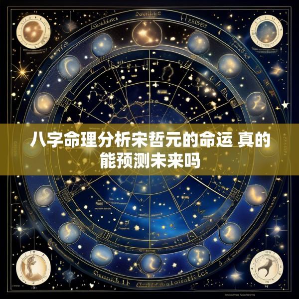八字命理分析宋哲元的命运 真的能预测未来吗