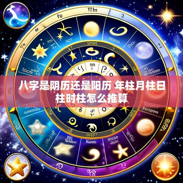八字是阴历还是阳历 年柱月柱日柱时柱怎么推算