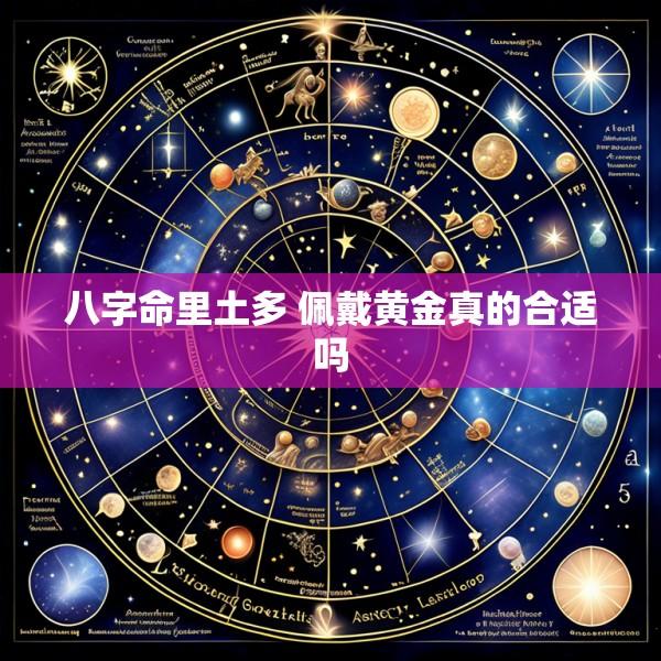 八字命里土多 佩戴黄金真的合适吗