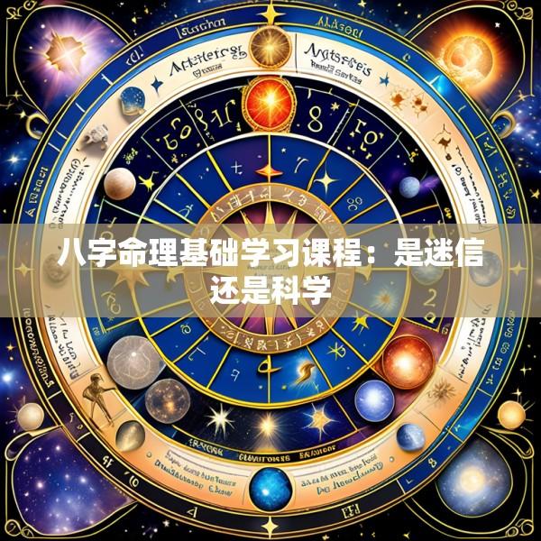八字命理基础学习课程：是迷信还是科学