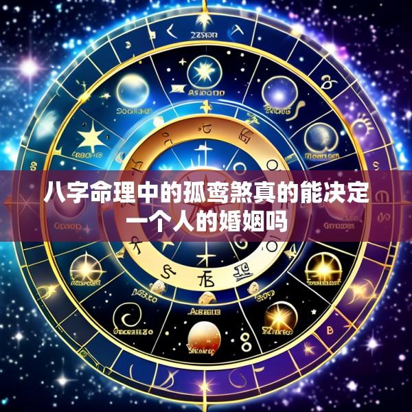 八字命理中的孤鸾煞真的能决定一个人的婚姻吗