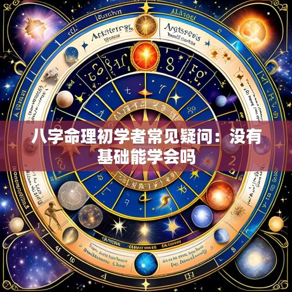 八字命理初学者常见疑问：没有基础能学会吗